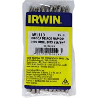 Broca Aco Rapido Irwin   9/64'' - Kit C/10 Peças