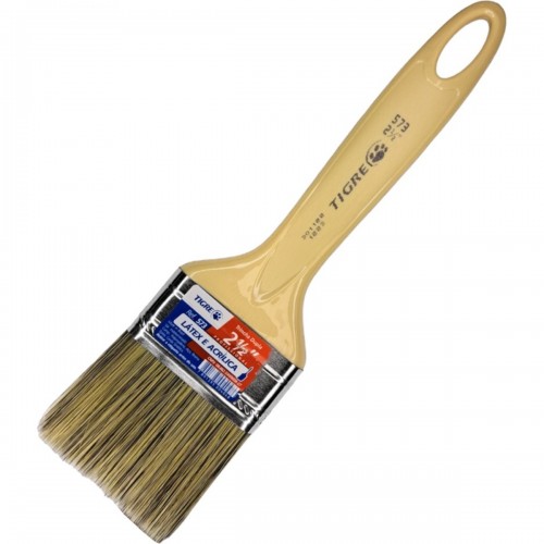 Pincel Trincha Pintura Tigre Ref.573   2.1/2'' Dupla - Kit C/12 Pecas