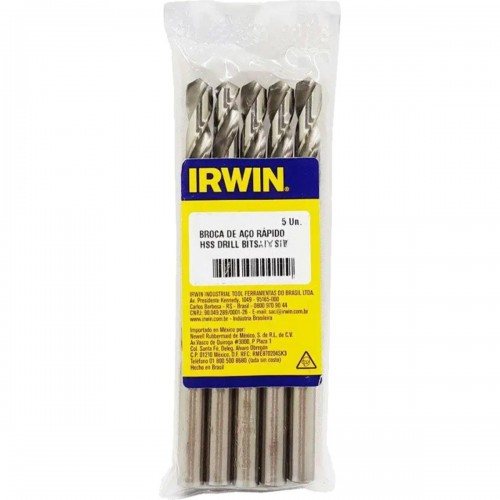 Broca Aco Rapido Irwin 9,0Mm - Kit C/5 Unidades