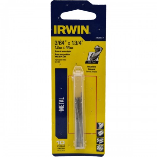 Broca Aco Rapido Irwin A 3/64 - Kit C/10 Unidades